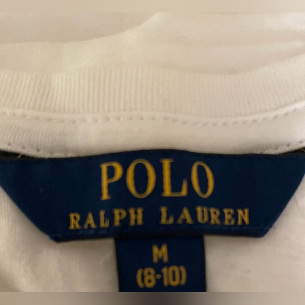 3 Polo Ralph Lauren Girls T-shirt Tops Polo Bear - (Size M 8/10) - Picture 7 of 12